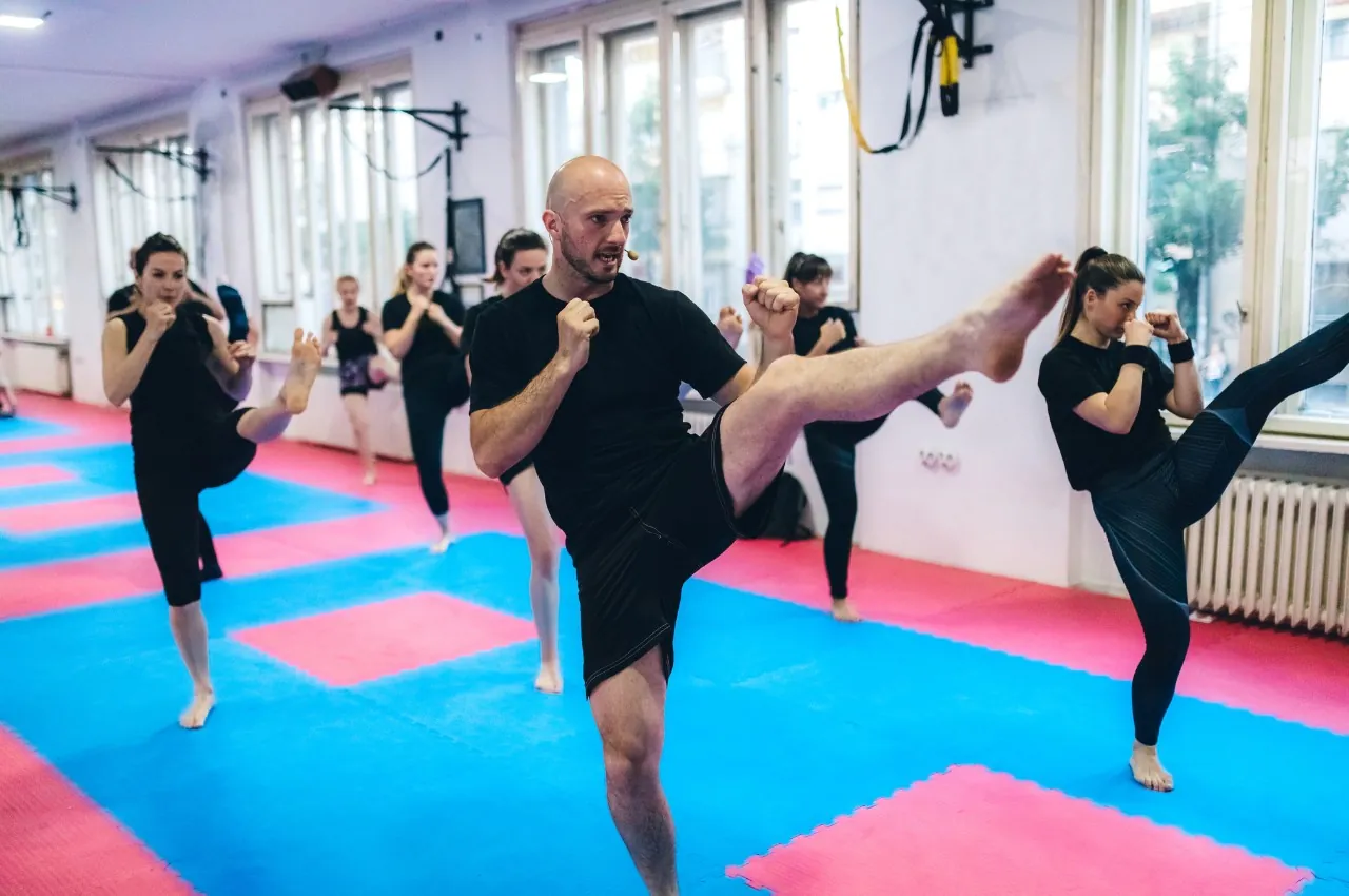 Fitness Kickboxing class at Wiseman's Martial Arts